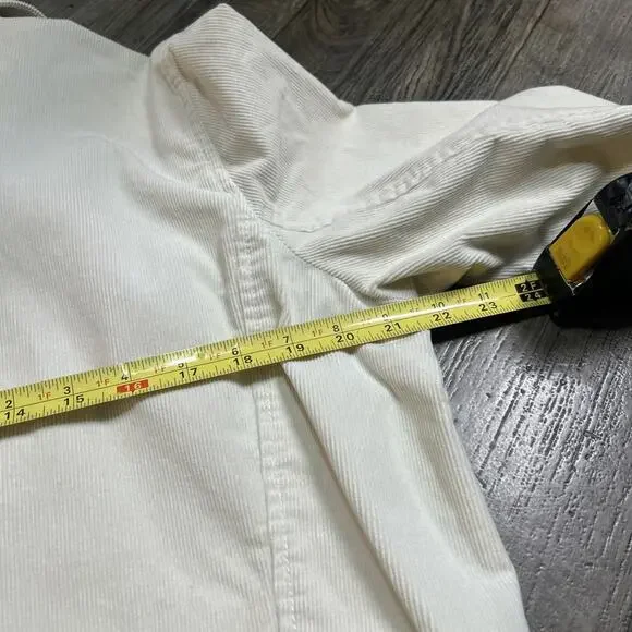 $179 Ralph Lauren Womens Tundra - Fashio Peak Cream Corduroy Jacket XL - Picture 7 of 8